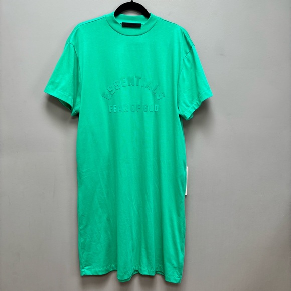 Fear of God Essentials Mint Leaf 3/4 Sleeve T-Shirt Dress - Picture 4 of 9